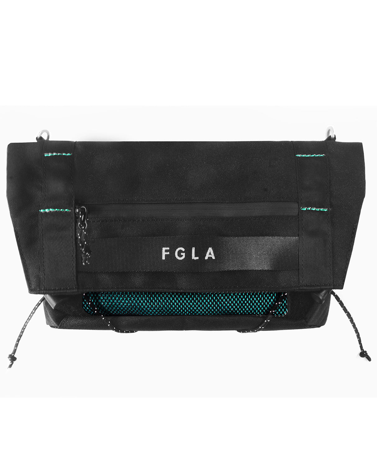 <A 000a001v3> Fungolia multi-purpose pouch (Black/Aqua green)