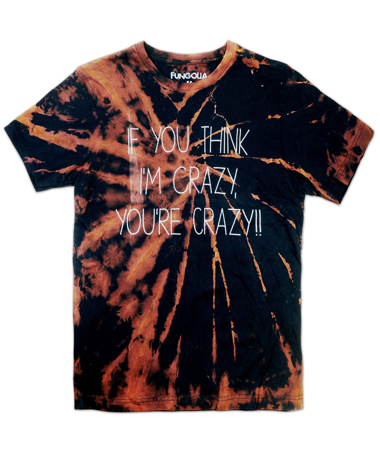 Fungolia Crazy Tie Dyed Tee - Black