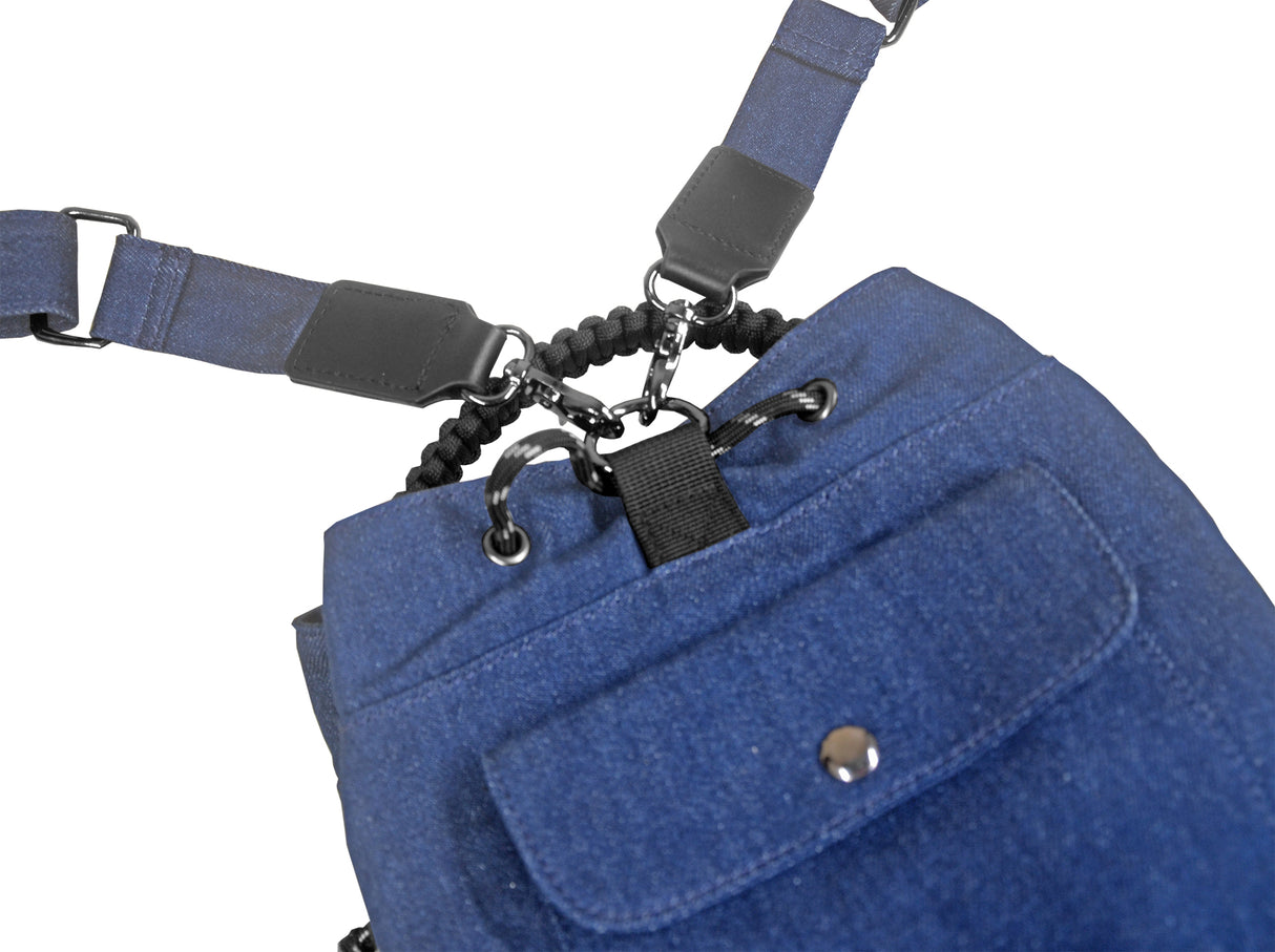 MA-1 MID SIZE 2 way drawstring Shoulder Bag (Denim)