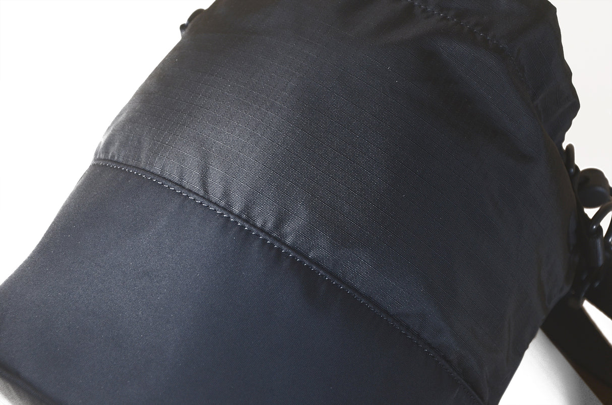 <A 000a001g01> Drawstring Chalk Bag (All Black) (With KOVID-TEX Antimicrobial Lining)