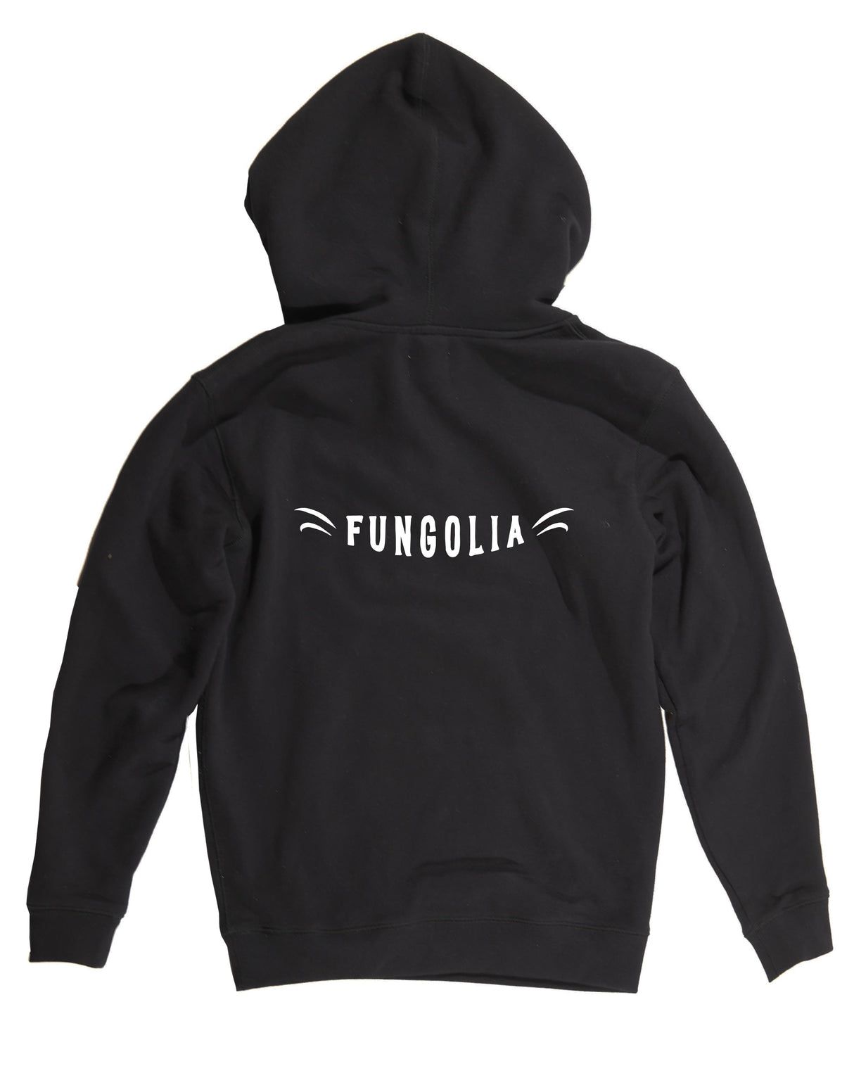 <a>Fungolia フリース ビッグフード パーカー - TA スカル (ブラック)</a>