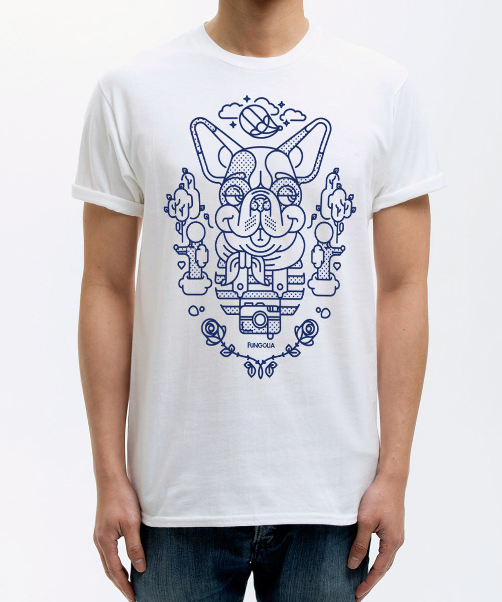 <S018>Travel Animal Tee - The French Bulldog