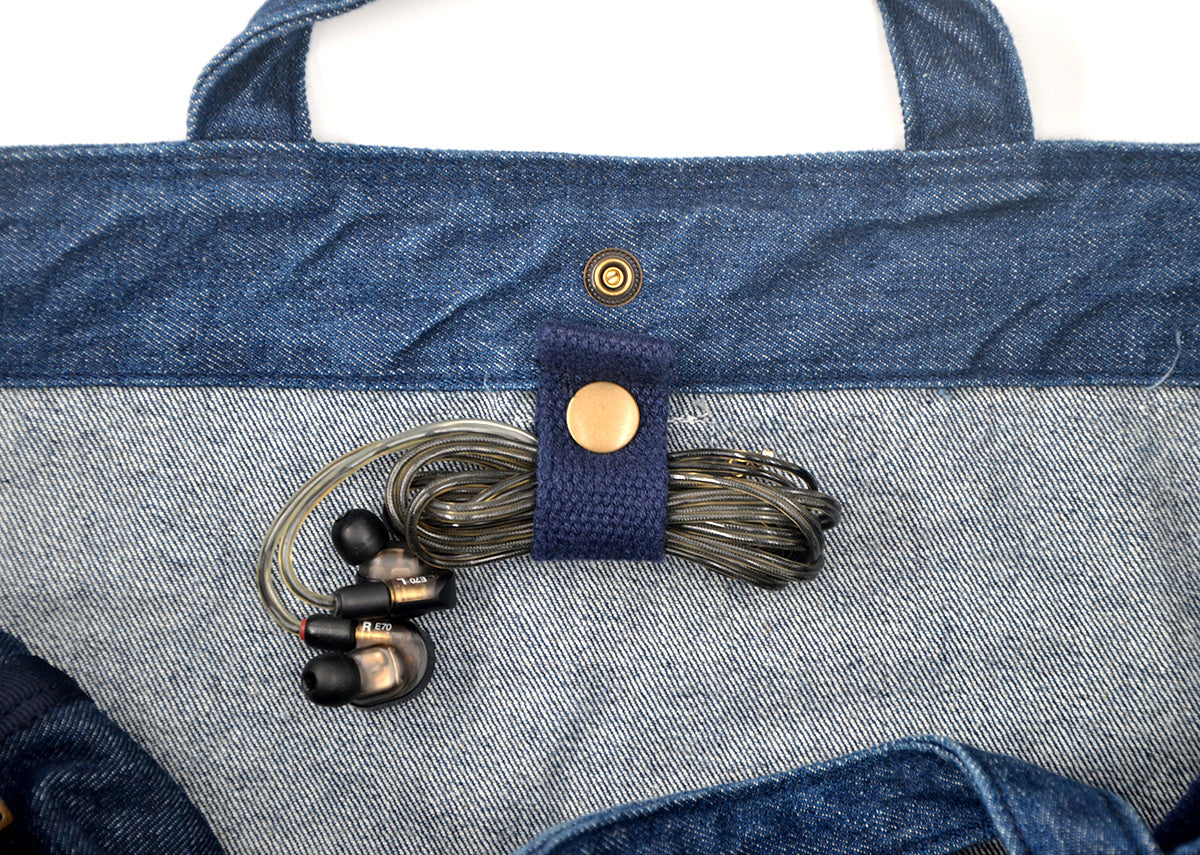<a 002i2>Fungolia Denim tote bag - 15" Large size