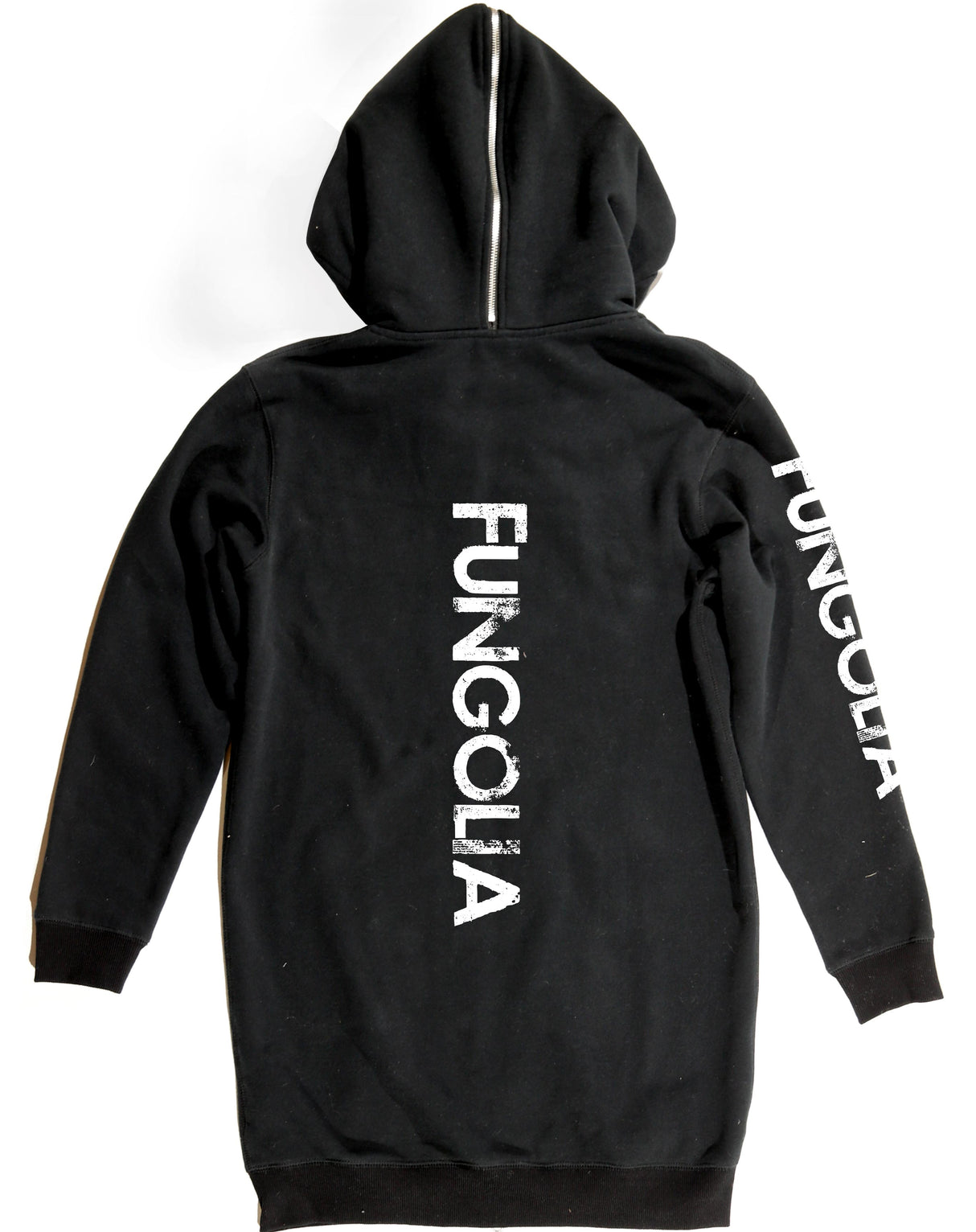 <a>Fungolia フリース ロングパーカー - ロゴ (ブラック)</a>