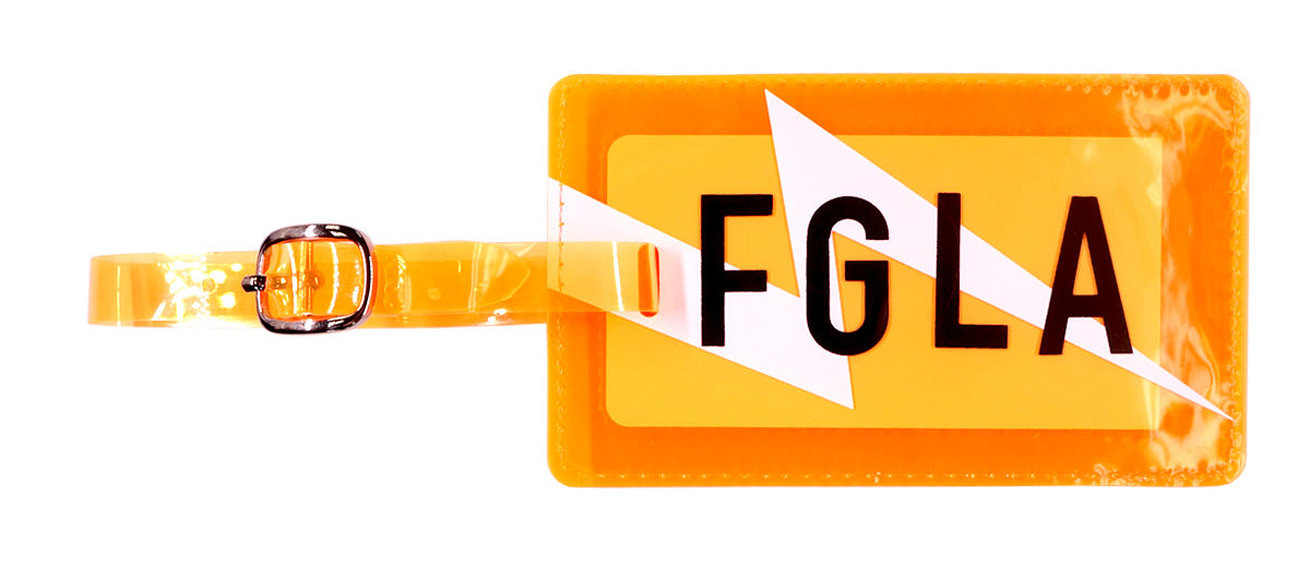 <A 000a001a99b2> Fungolia Premium PVC Neon Luggage Tag - FGLA