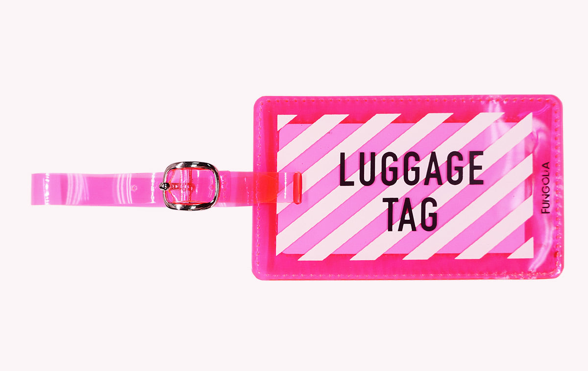 <A 000a001a99b3> Fungolia Premium PVC Neon Luggage Tag - Luggage Tag