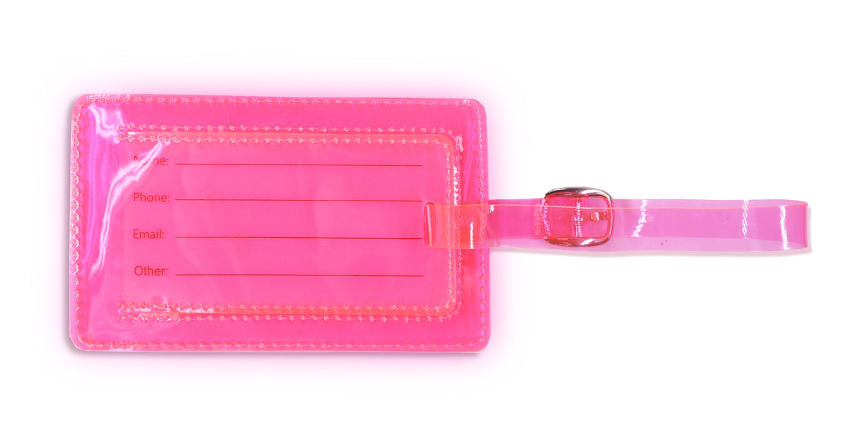 <A 000a001a99b2> Fungolia Premium PVC Neon Luggage Tag - FGLA