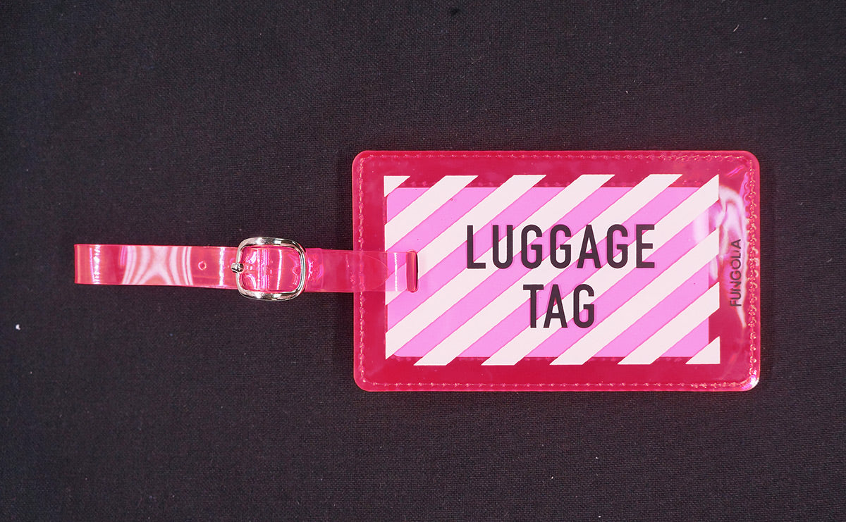 <A 000a001a99b3> Fungolia Premium PVC Neon Luggage Tag - Luggage Tag