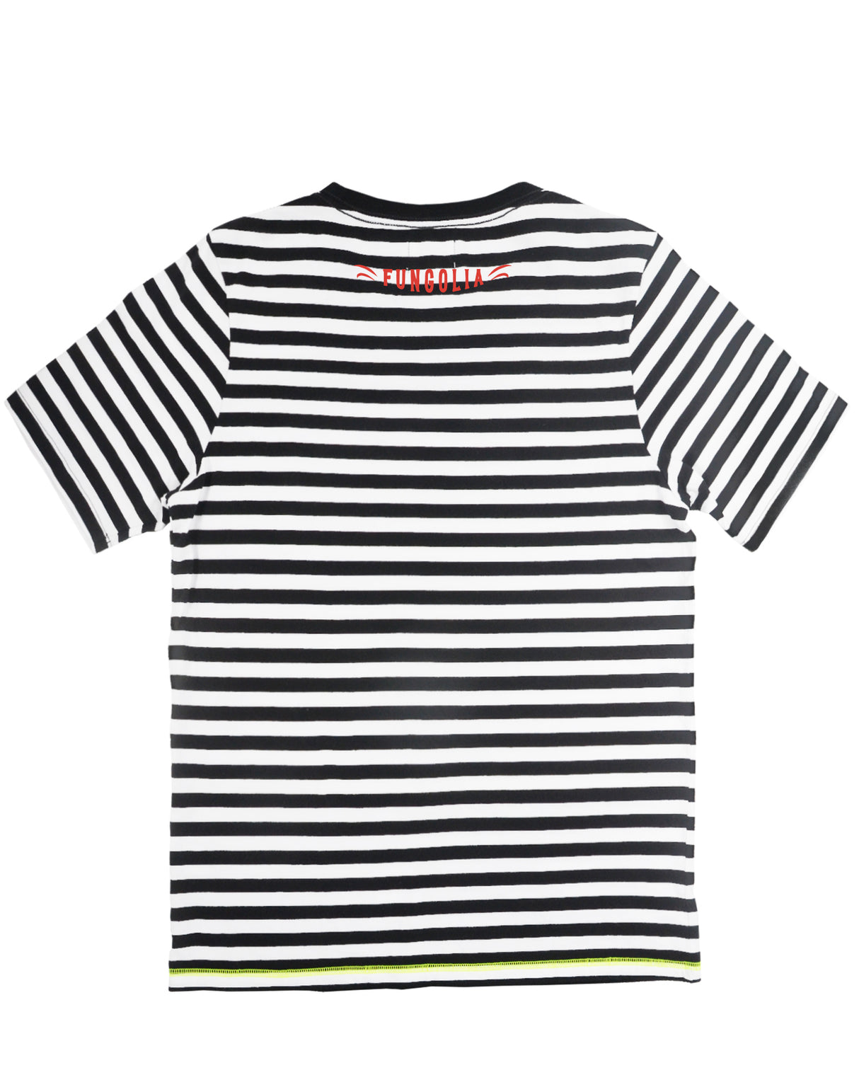 <a>ブラック/ホワイトストライプTシャツ - TAスカルバッジ</a>