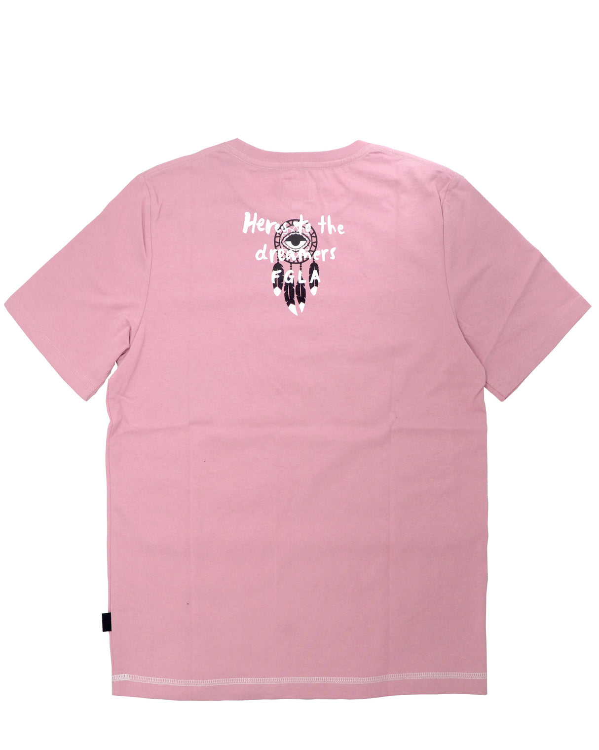 <a>ドリームキャッチャー - ガーメントダイTシャツ(ダスティピンク)</a>