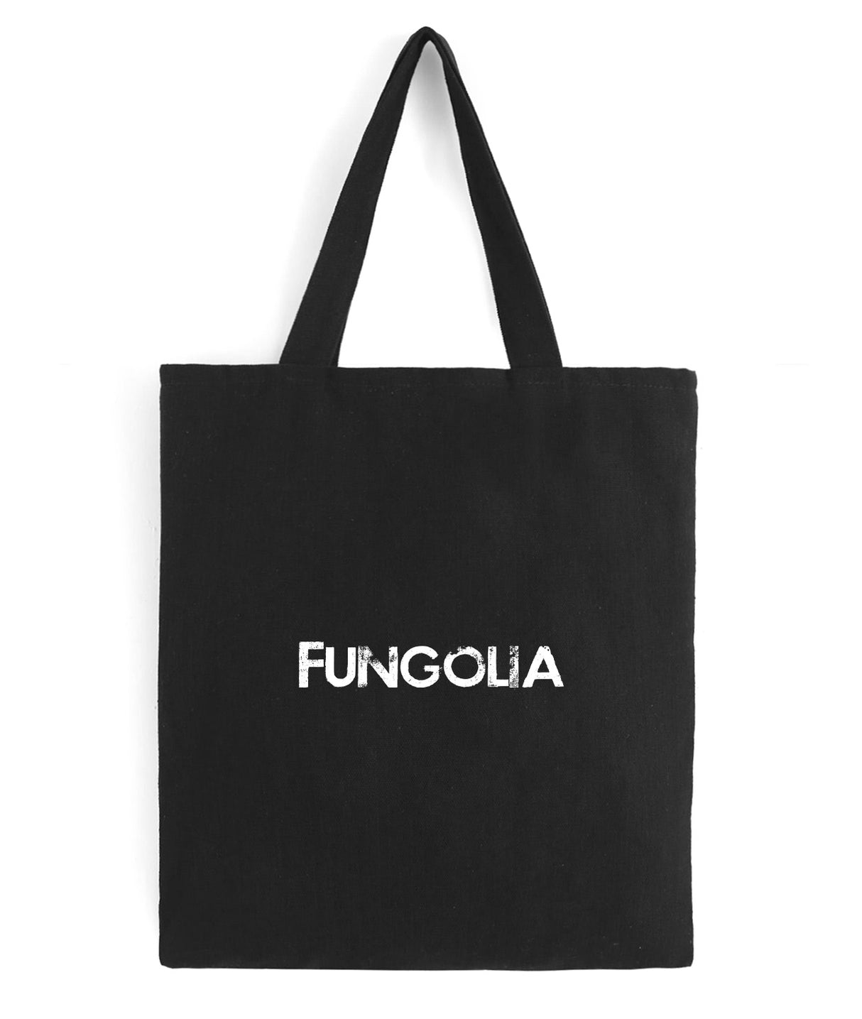 <a>Fungolia WBF フェザーズ コットンキャンバス トートバッグ(ブラック)</a>