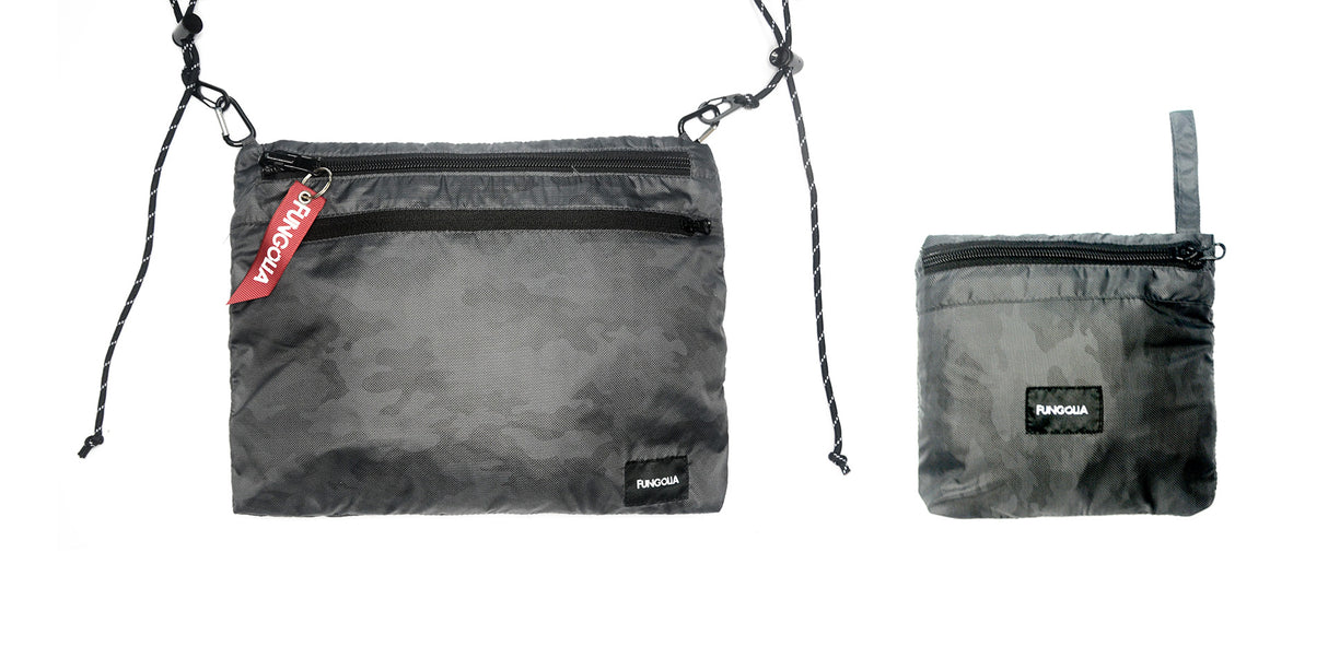 <A 000a001y5a01> Fungolia Packable Windbreaker (Grey Camouflage)