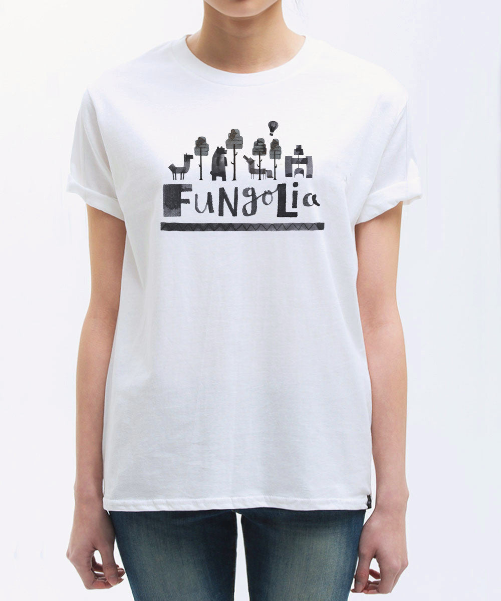 <p001>Fungolia Destinations Tシャツ - Andrew FoxによるFungolia Country </p001>