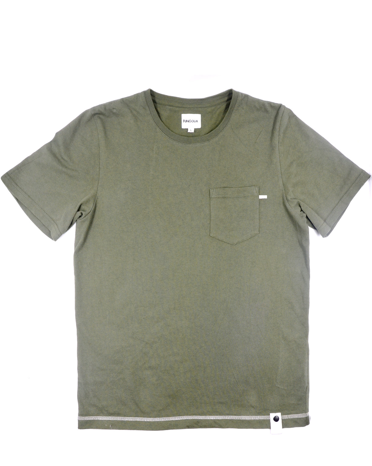 <a>ミューズ ポケットTシャツ - ミリタリーグリーン(無地)</a>
