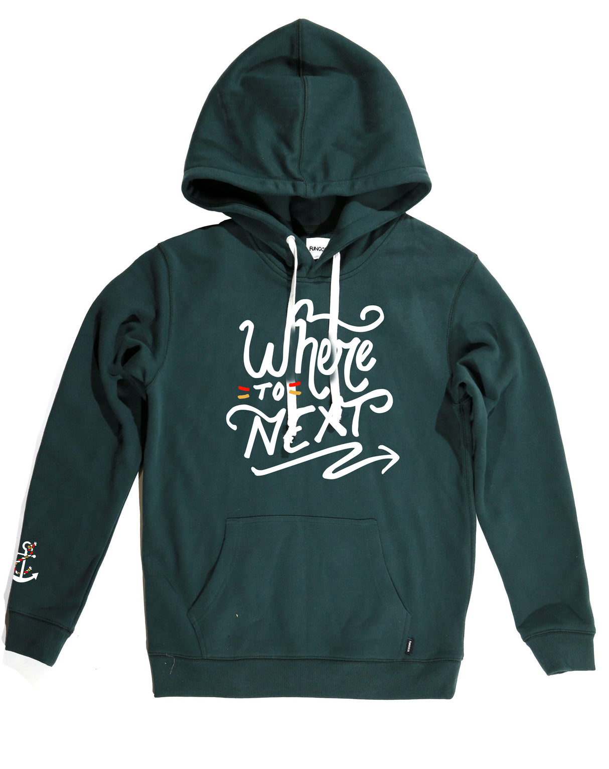 <a>Fungolia フリース ビッグフード パーカー -Where To Next (フォレストグリーン)</a>