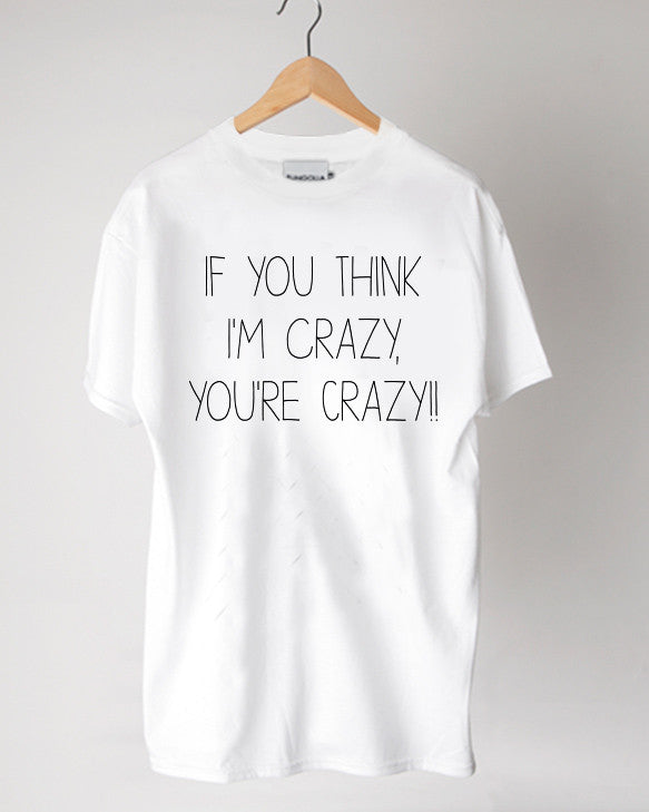 <S024>Who's Crazy Tee (White)
