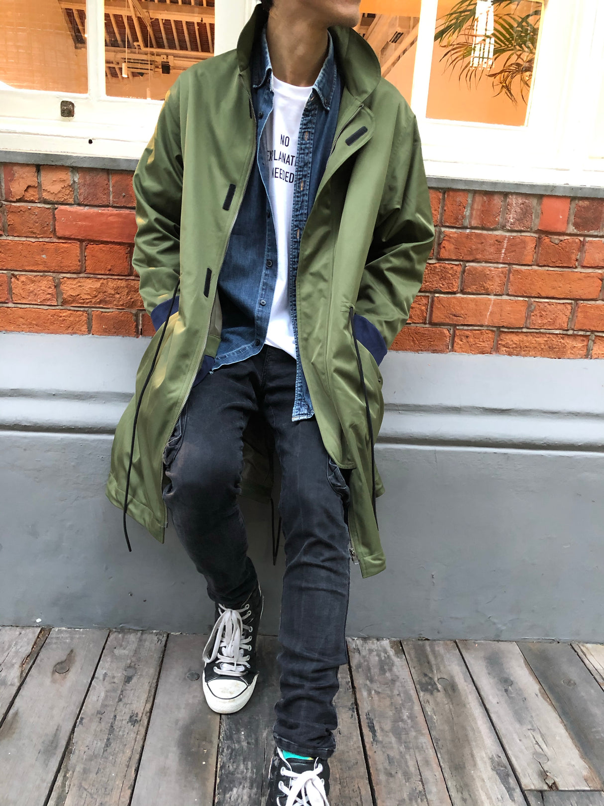 <A 000a001y5a04> Fungolia 2020 Travel Parka Jacket (Olive Green)