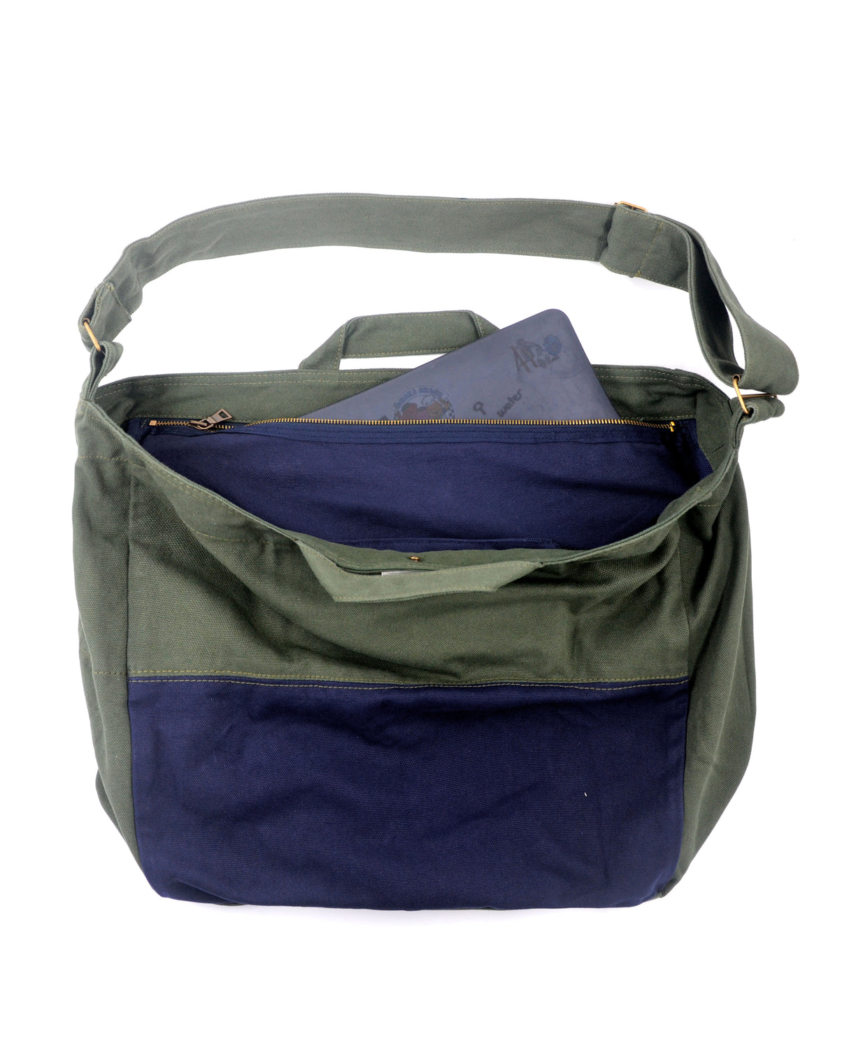 <a 002i1>Fungolia 2-in-1 Canvas tote bag - 17" Large size