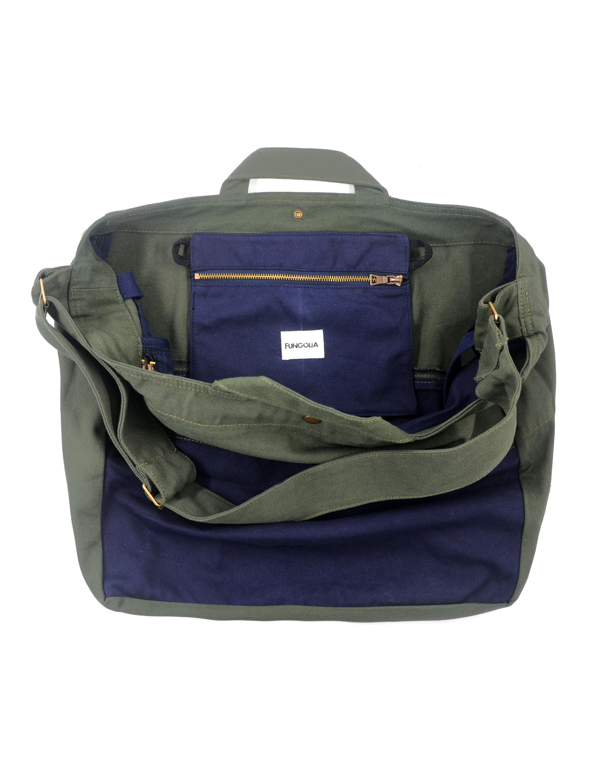 <a 002i1>Fungolia 2-in-1 Canvas tote bag - 17" Large size