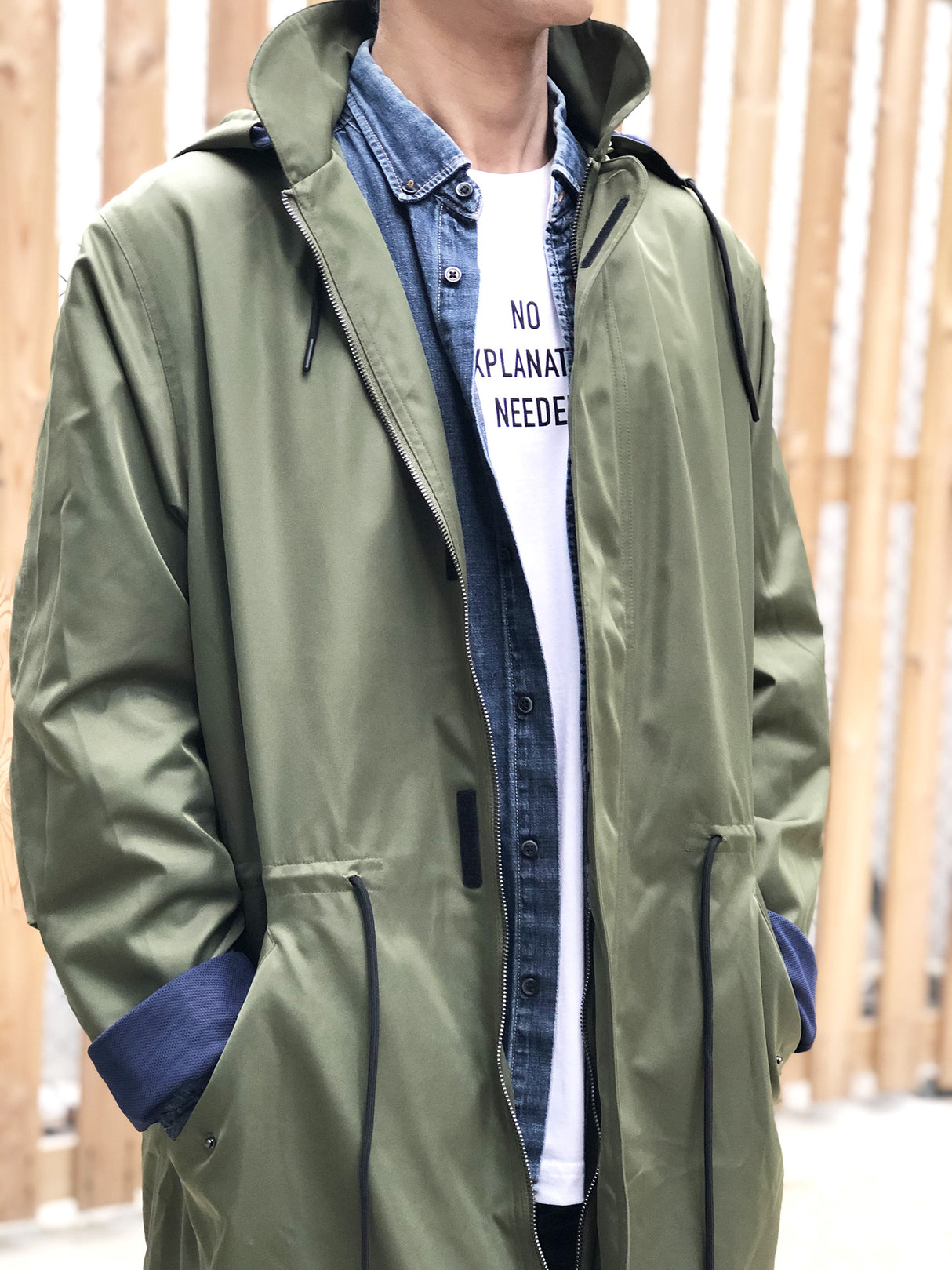 <A 000a001y5a04> Fungolia 2020 Travel Parka Jacket (Olive Green)