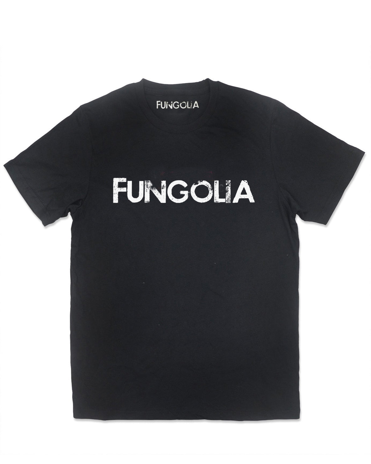 <a>Fungolia ロゴ T シャツ (白地に黒)</a>