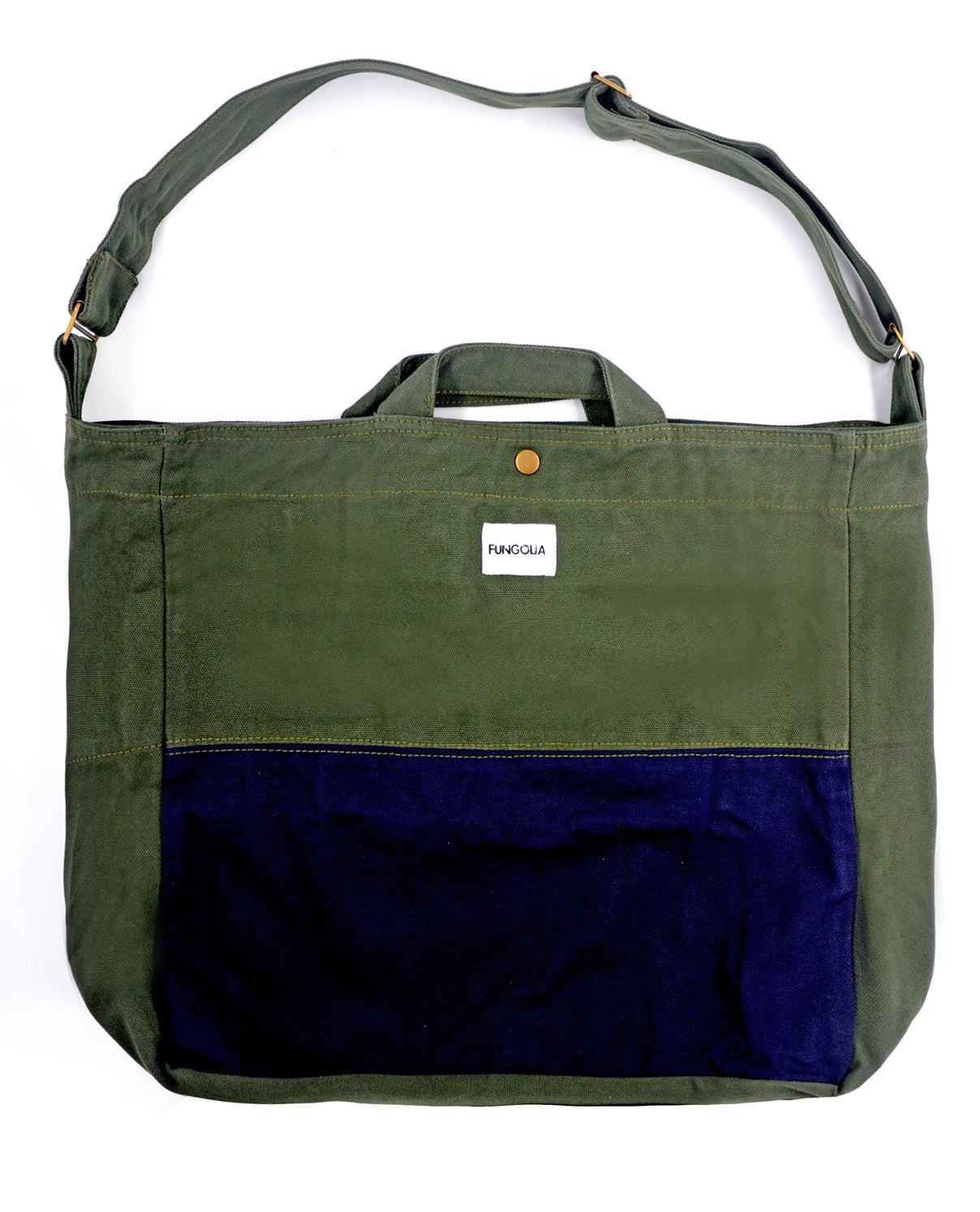 <a 002i1>Fungolia 2-in-1 Canvas tote bag - 17" Large size