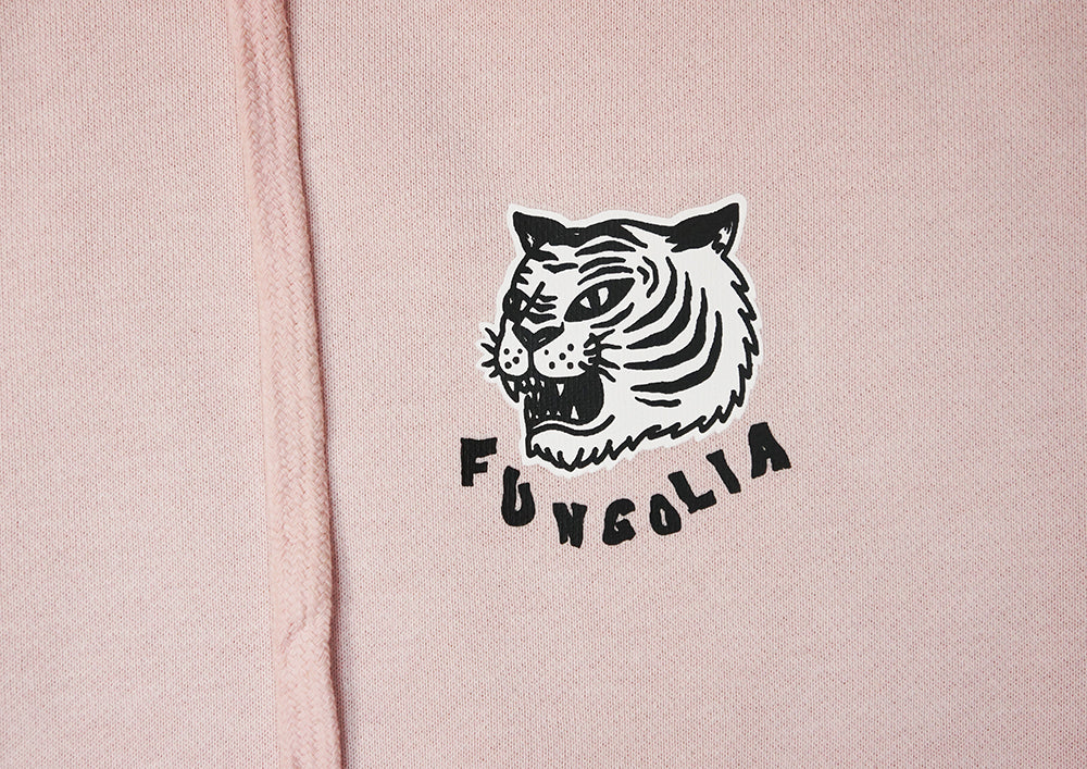 <a>Fungolia ビッグフード フリース パーカー - Forever Hungry (ライトピンク)</a>