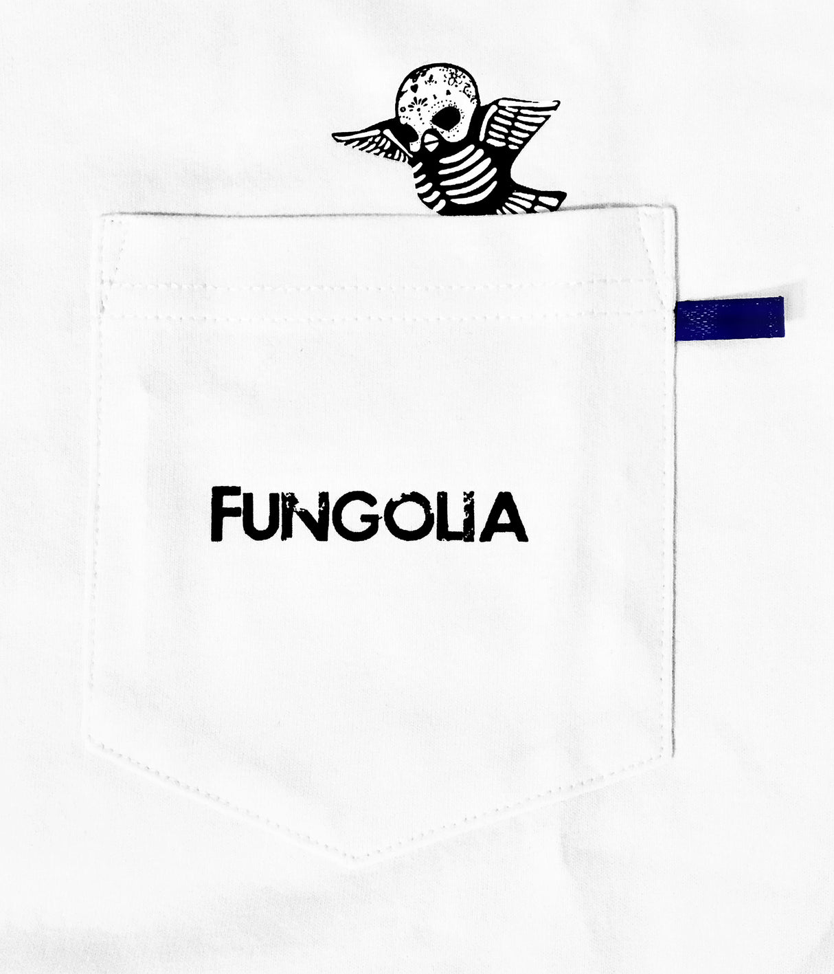 <A 001a25>Muse Pocket Tee - White (Birdy)