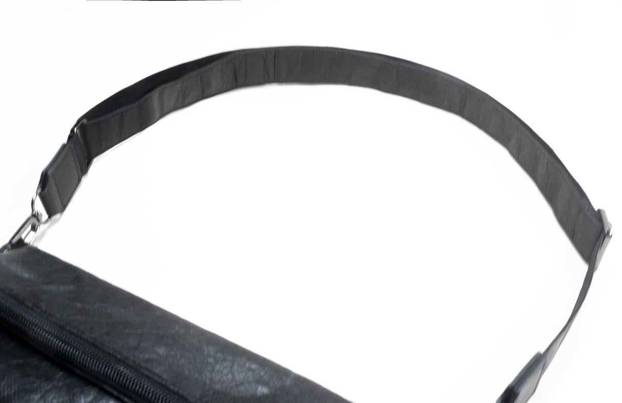 <A 000a001k02> Fungolia Tyvek Shoulder Bag (Black) (With KOVID-TEX Antimicrobial Lining)