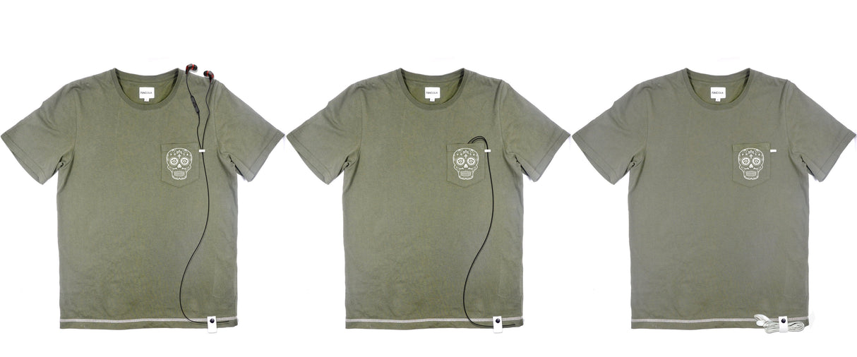 <a>ミューズ ポケットTシャツ - ミリタリーグリーン (カラベラ)</a>