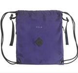 MID SIZE Premium drawstring backpack (Purple/Black)