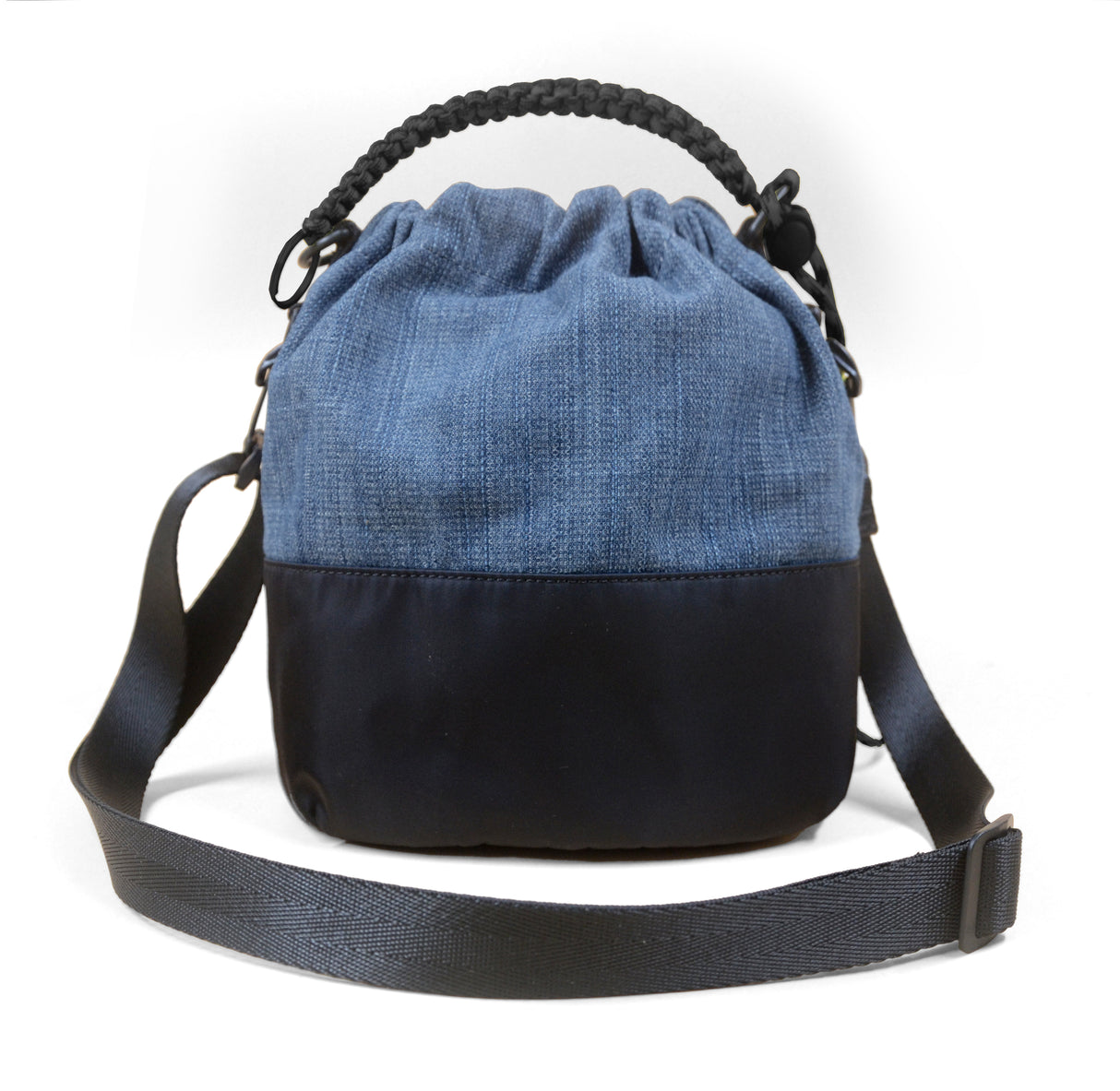 <A 000a001g02> Drawstring Chalk Bag (Denim/Black) (With KOVID-TEX Antimicrobial Lining)
