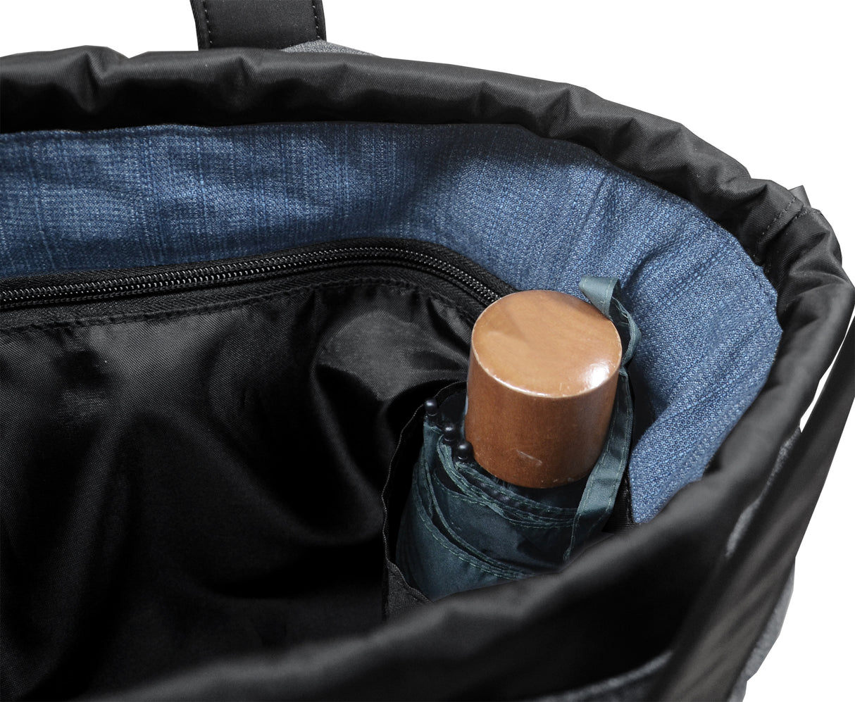 <A 000a001f08> Classic Gym Tote Bag (Denim/Black)