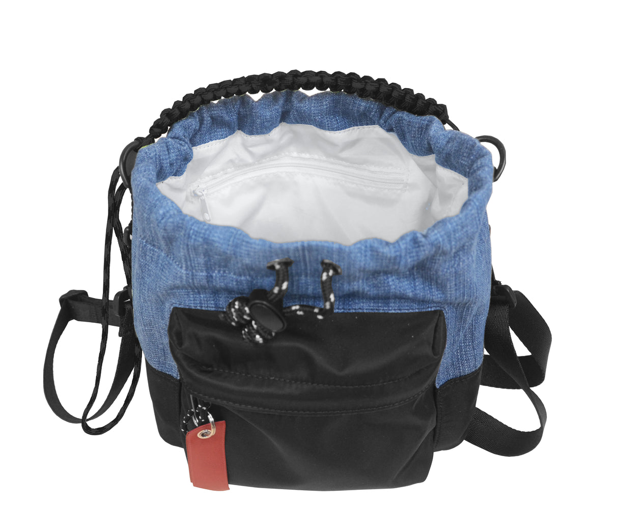 <A 000a001g02> Drawstring Chalk Bag (Denim/Black) (With KOVID-TEX Antimicrobial Lining)