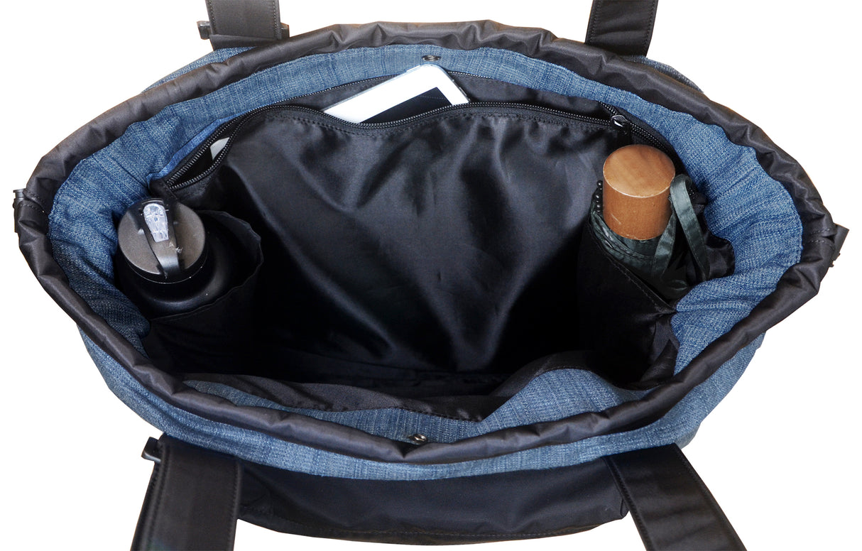 <A 000a001f08> Classic Gym Tote Bag (Denim/Black)
