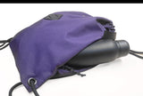 MID SIZE Premium drawstring backpack (Purple/Black)