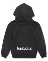 <ab>Fungolia フリース パーカー - サンダーボルト (ブラック) </ab>
