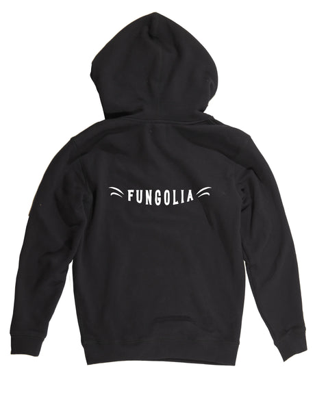 <a>Fungolia フリース ビッグフード パーカー - TA スカル (ブラック)</a>
