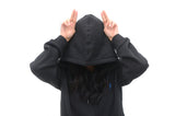 <ab>Fungolia フリース パーカー - サンダーボルト (ブラック) </ab>