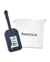 <ah5>Fungolia キャンバス ラゲッジタグ - トラベルアニマル (ネイビーブルー) </ah5>