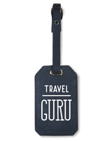 <ah9>Fungolia キャンバス ラゲッジタグ - Travel Guru (ネイビーブルー) </ah9>
