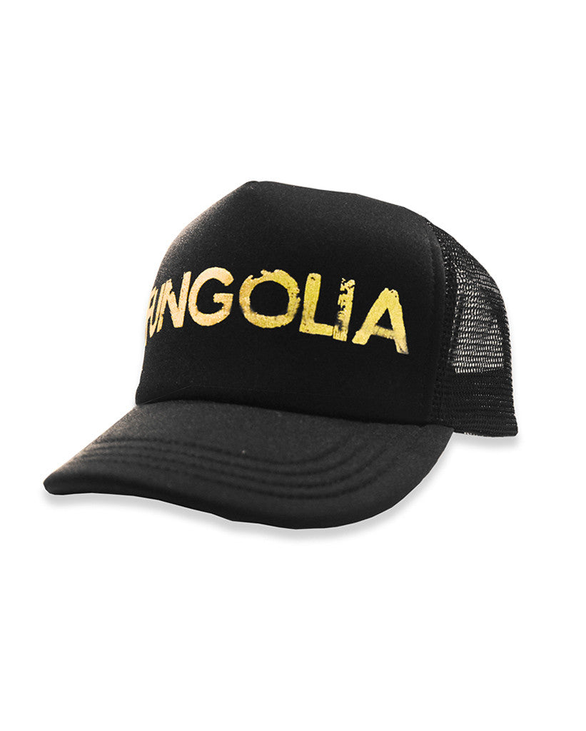<an1>Fungolia スナップバックキャップ - ゴールドロゴ</an1>