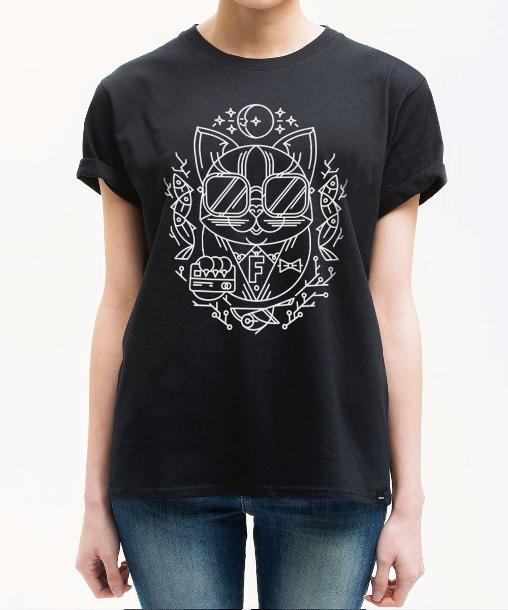 <aa>Fungolia X K11 トラベルアニマルTシャツ - The Shopaholic (ブラック) </aa>