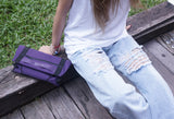 <A 000a001v2> Fungolia multi-purpose pouch (Purple/Olive Green)