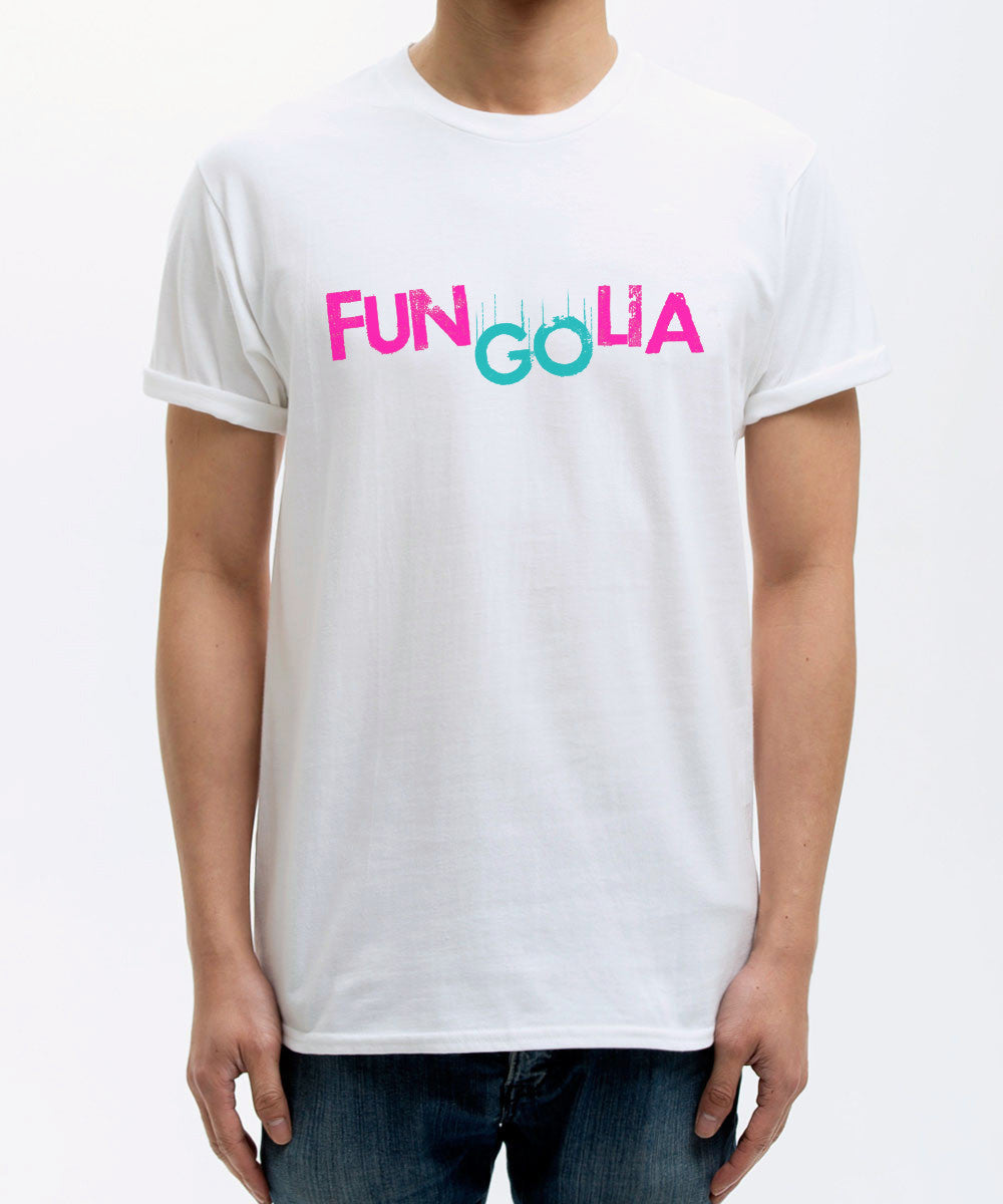 <s002>Fungolia Fun&amp;Go 標誌 T 卹（粉紅色和青色）</s002>