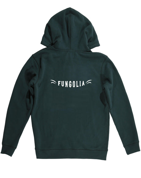 <a>Fungolia フリース ビッグフード パーカー - TA スカル (フォレストグリーン)</a>