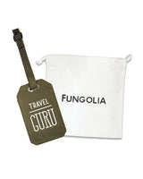<ah8>Fungolia キャンバス ラゲッジタグ - Travel Guru (アーミーグリーン) </ah8>