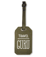 <ah8>Fungolia キャンバス ラゲッジタグ - Travel Guru (アーミーグリーン) </ah8>