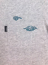 <a>クラウド刺繍ポケットTシャツ - (ヘザーグレー)</a>