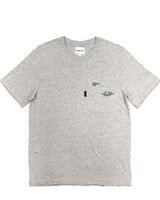 <a>クラウド刺繍ポケットTシャツ - (ヘザーグレー)</a>
